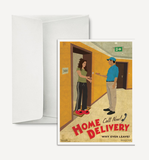 Greetings Card – 'Home Delivery'