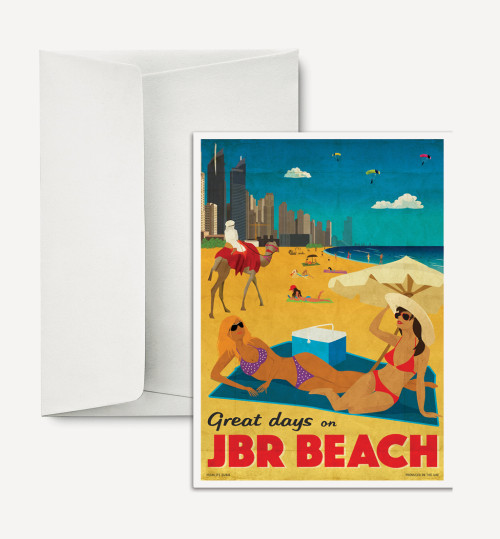 Greetings Card – 'JBR Beach'